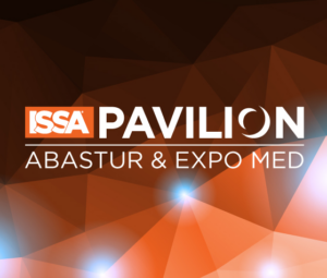 ISSA PAVILION AT ABASTUR AND EXPOMED LOGO